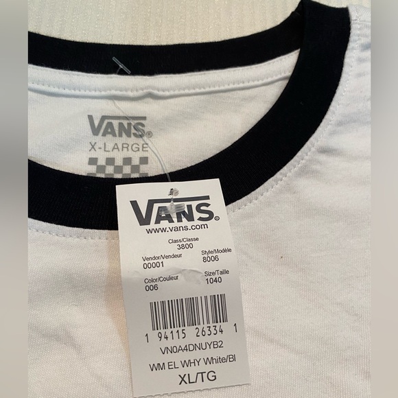 Vans El Why Short Sleeve Cropped Tee T-Shirt - Picture 6 of 6
